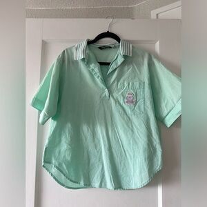 Vintage mint Ashleigh Morgan top, Size M